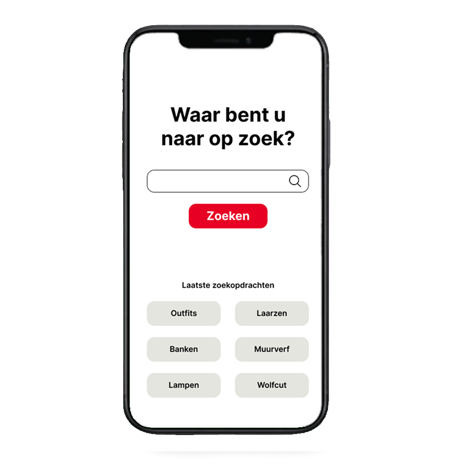 Herontwerp stap 1: zoeken in fysieke winkelcontext